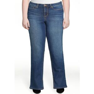 Sofia Jeans Women's Eden Straight Super High Rise 90s Jean with Raw Hem. Size 16